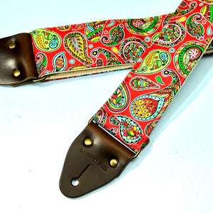 Paisley Guitar Strap in Chicamauga Product detail photo 3