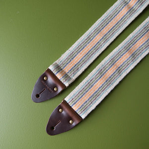 Peruvian Guitar Strap in Cream Stripes Product detail photo 1