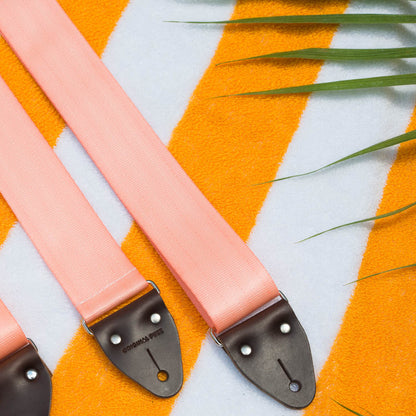 Seatbelt Guitar Strap in Millennial Pink