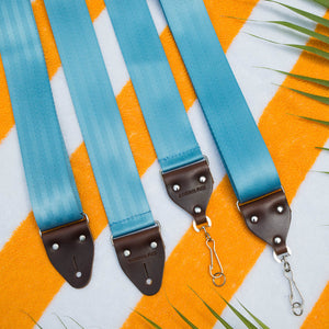 Seatbelt Camera Strap in Powder Blue Product detail photo 4