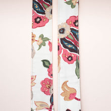 pink floral print vintage guitar strap by original fuzz