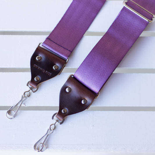 Seatbelt Camera Strap in Purple