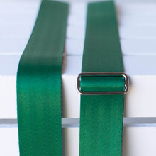matisse green seatbelt guitar strap by original fuzz