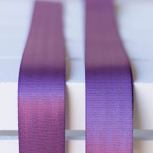 purple seatbelt guitar strap by original fuzz 