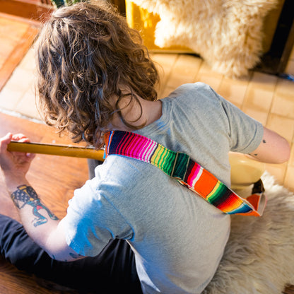 Serape Guitar Strap in Naranja