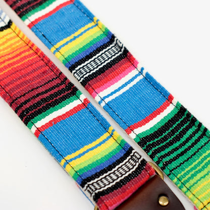 Serape Guitar Strap in Azul