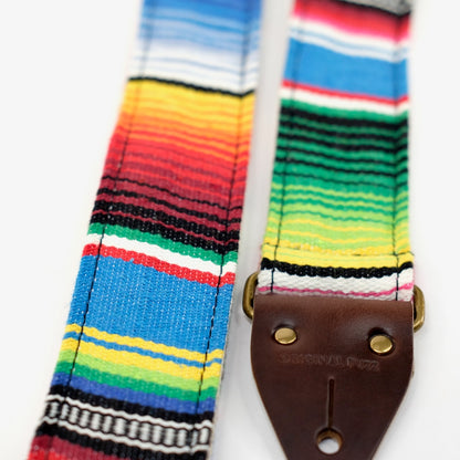 Serape Guitar Strap in Azul