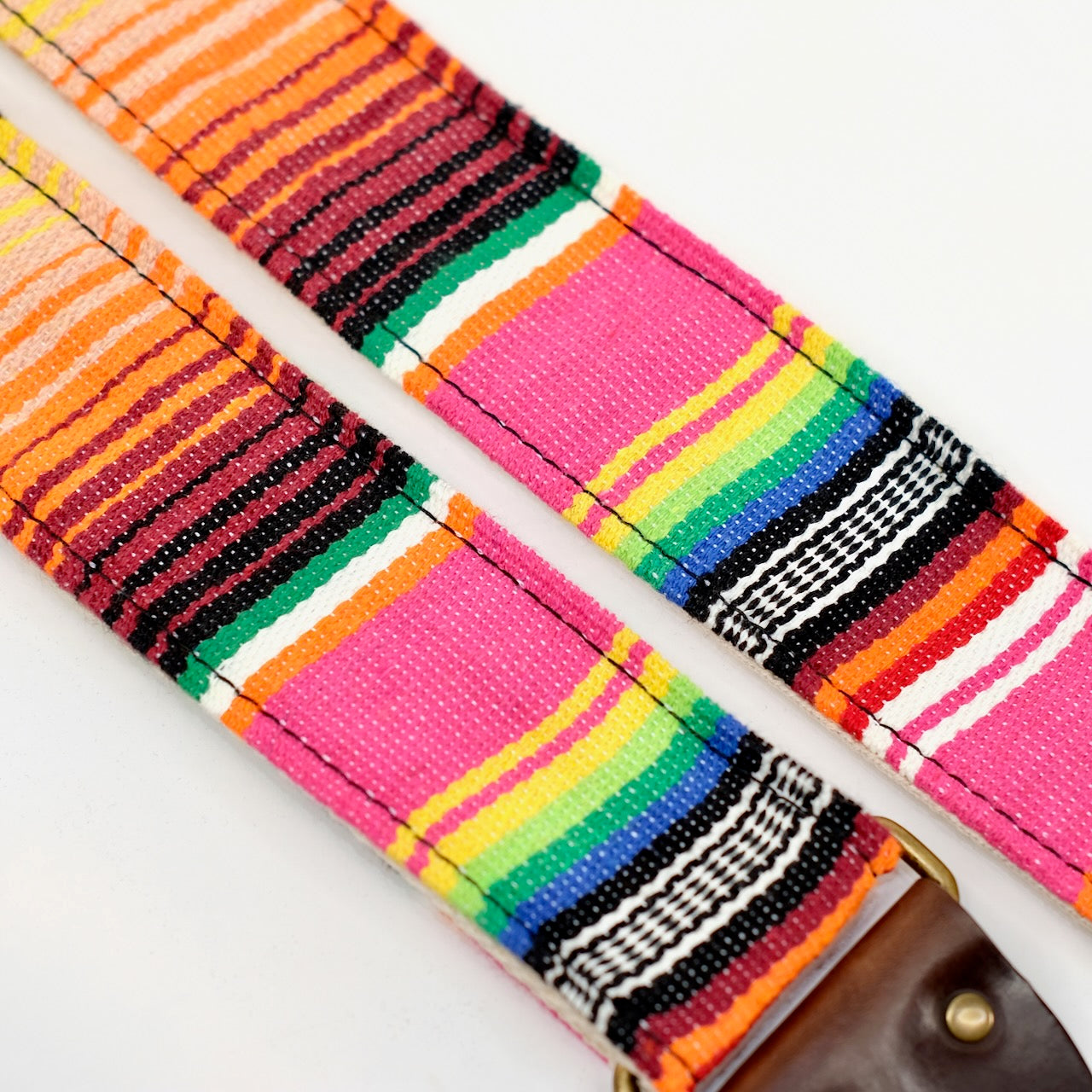 Serape Guitar Strap in Rosado