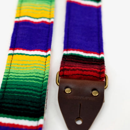 Serape Guitar Strap in Morada