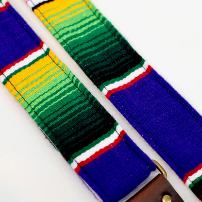 Serape Guitar Strap in Morada