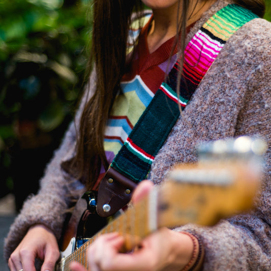 Serape Guitar Strap in Torreón