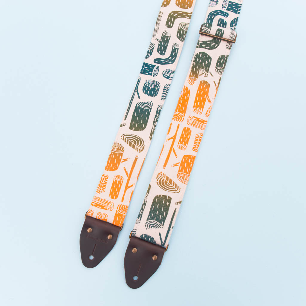 Silkscreen Guitar Strap in Stumps