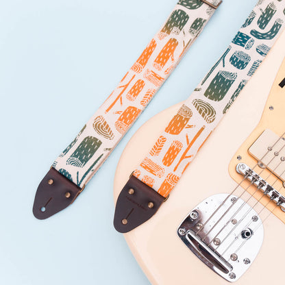 Silkscreen Guitar Strap in Stumps