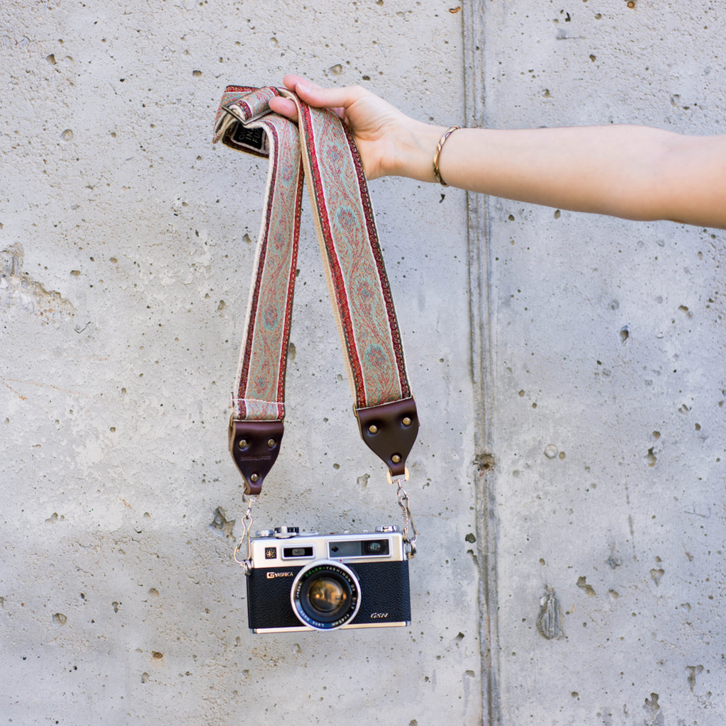 Vintage Camera Strap in Jewel Street
