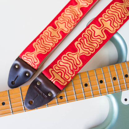 Silkscreen Guitar Strap in Ballena