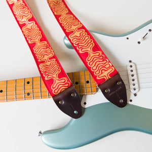 Silkscreen Guitar Strap in Ballena Product detail photo 3